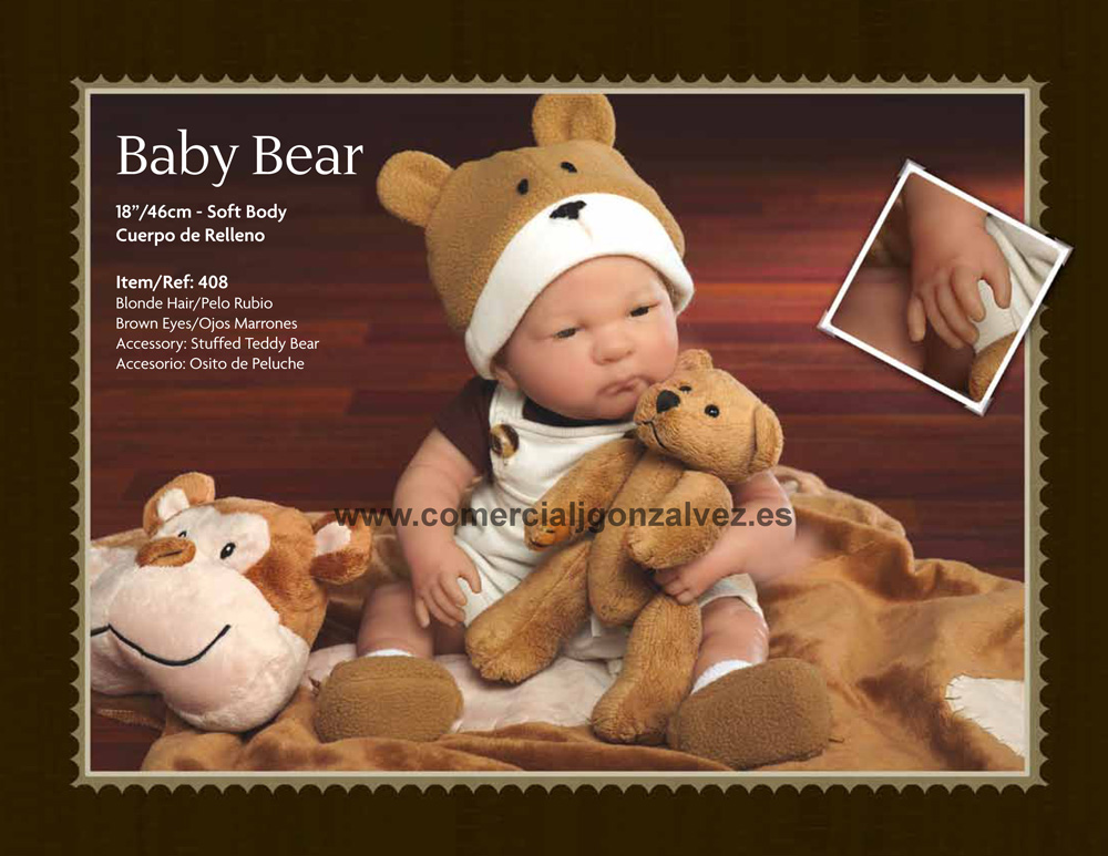 408 MUÑECO BERENGUER BABY BEAR