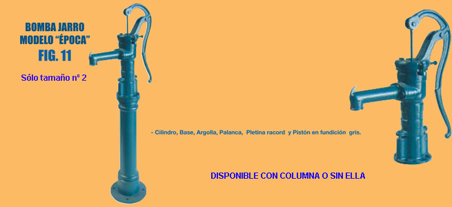 BOMBA FUENTE JARRO OESTE MANUAL