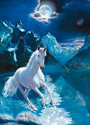 PUZZLE CLEMENTONI 30886 THE WHITE STALLION