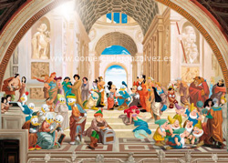 PUZZLE CLEMENTONI 39131 ESCUELA DE ATENAS DISNEY