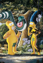 PUZZLE EDUCA 12920 ADAN Y EVA SIMPSON