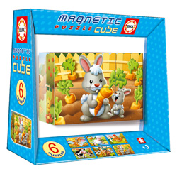 13731 MAGNETIC PUZZLE CUBE 6 ANIMALES