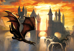 PUZZLE EDUCA 14151 EL DRAGON DEL CREPUSCULO - CIRUELO