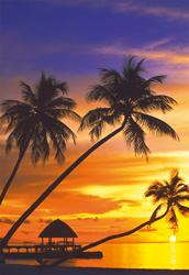 PUZZLE EDUCA 14440 ATARDECER EN LAS MALDIVAS