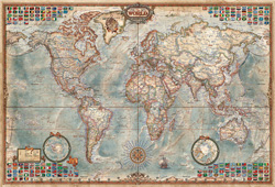 PUZZLE EDUCA 14827 EL MUNDO MAPA POLITICO