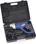 TALADRO 710w POW-30050 PERCUT+REV+MALETIN