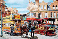 PUZZLE JUMBO 10894 TRAMS IN THE CITY