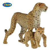 GUEPARDO CON CACHORRO PAPO PVC 50044