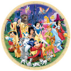 PUZZLE RAVENSBURGER REDONDO DISNEY