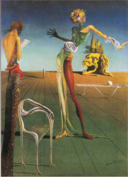 PUZZLE RICORDI DALI MUJER CON CABEZA DE ROSAS