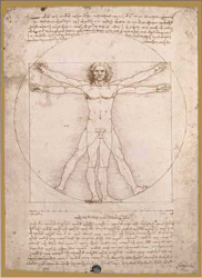PUZZLE SCHEMA DE LE PROPORZIONI LEONARDO DA VINCI - RICORDI ARTE