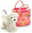 PERRO BICHON PELUCHE RUSS CON BOLSO