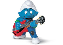 PITUFOS SCHLEICH GUITARRISTA