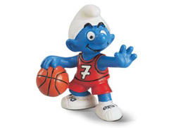 PITUFOS SCHLEICH JUGADOR BASKET
