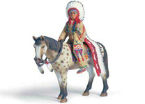 70300 JEFE SIOUX A CABALLO SCHLEICH