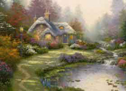 PUZZLE SCHMIDT 57451 COTTAGE, THOMAS KINKADE