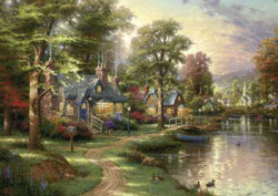 PUZZLE SCHMIDT 57452 LA CASITA DEL LAGO TOMAS KINKADE