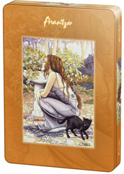 PUZZLE SCHMIDT 59829 NIÑA CON GATO, ARANTZA CAJA METALICA