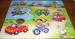PUZZLE MADERA ENCAJE VEHICULOS
