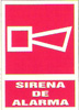 CARTEL SIRENA DE ALARMA