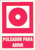 CARTEL PULSADOR ABRIR